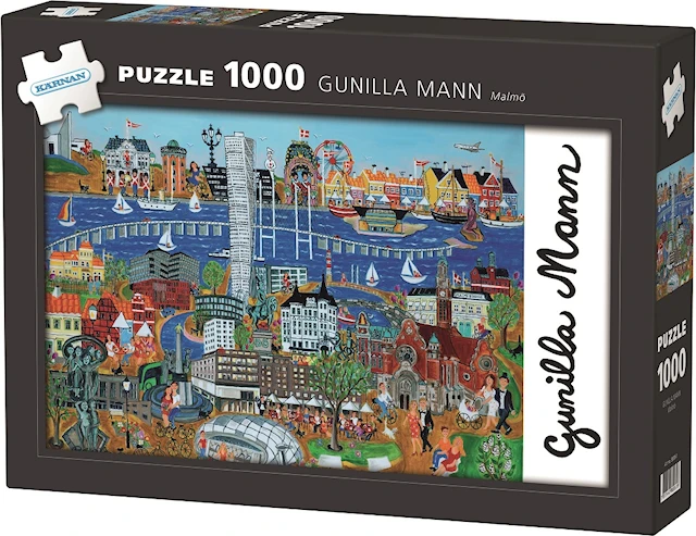 Gunilla Mann Malmö Pussel 1000 bitar Kärnan