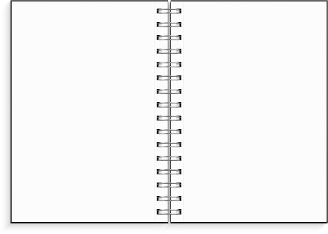 Produktbild 2 för Notebook Blank A5 Black Burde