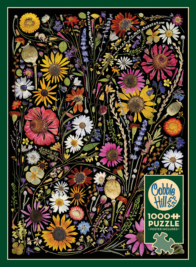 Palapelit Flower Press: Happiness 1000 palaa, Cobble Hill