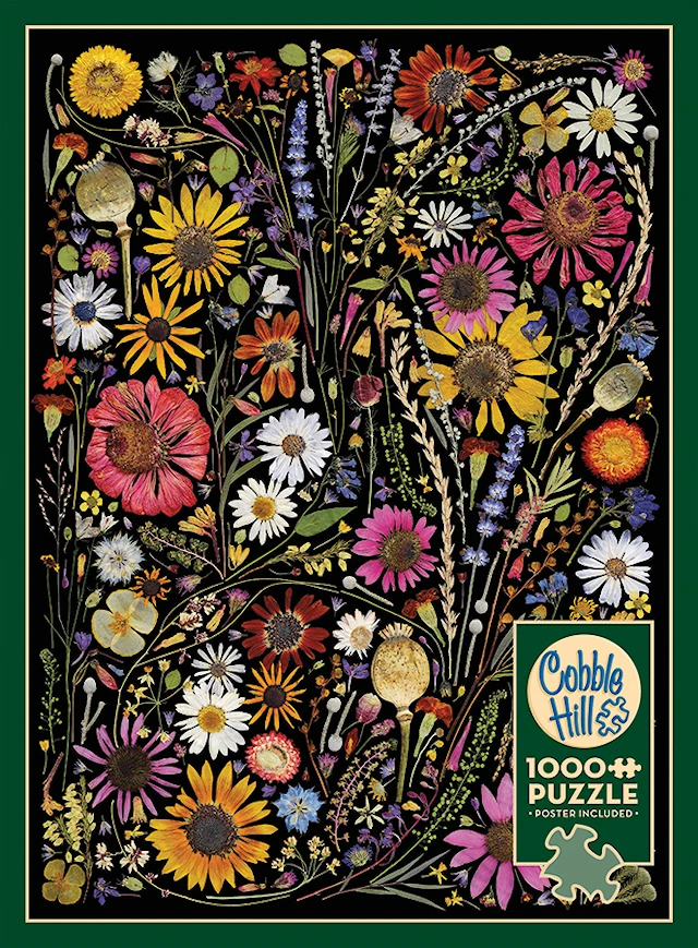 Pussel Flower Press: Happiness 1000 bitar, Cobble Hill
