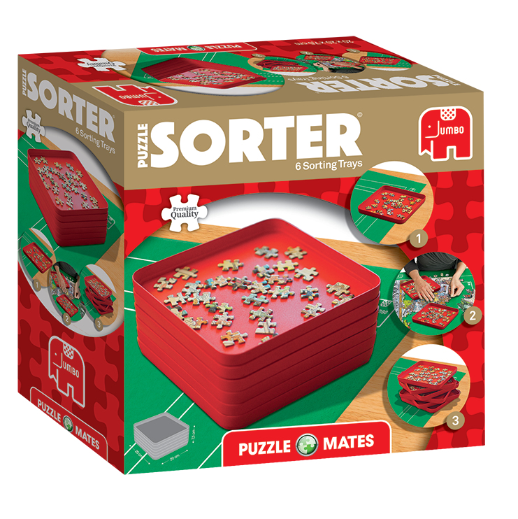 Pusselsorterare med 6 brickor, Jumbo