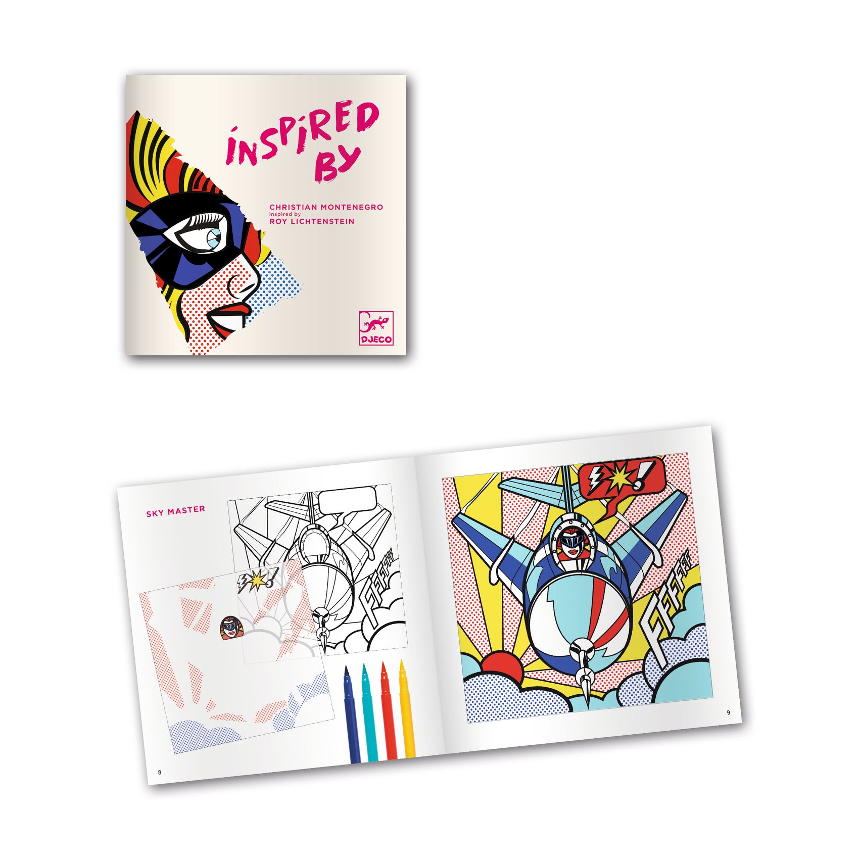 Skapa Bilder med Inspiration av Roy Lichtenstein Djeco