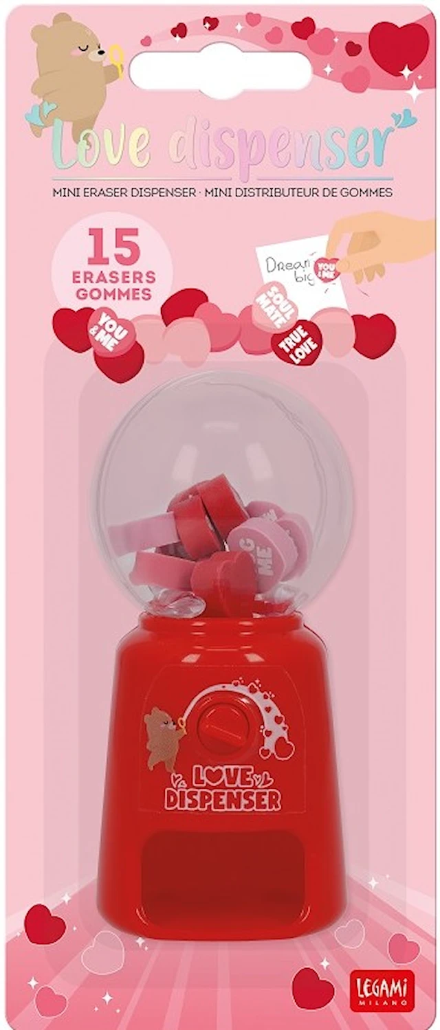 Pyyhekumiannostelija, Love-annostelija, jossa 12 minipyyhekumia