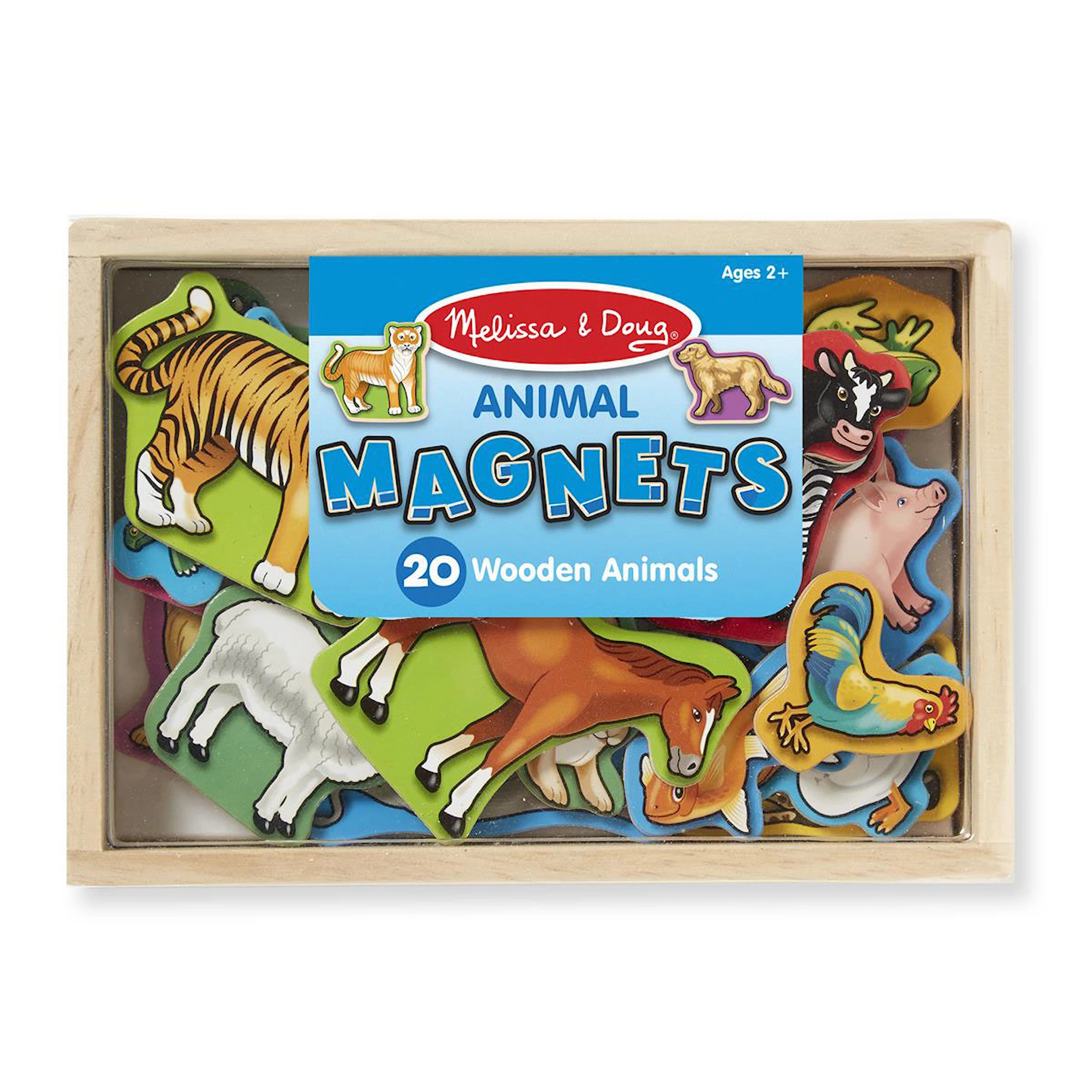 Produktbild för Trämagneter Djur i Låda Melissa & Doug