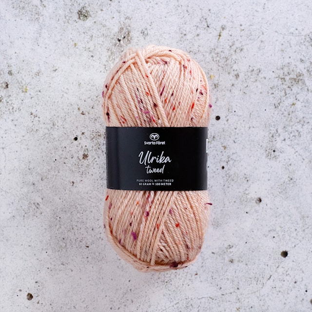 Ulrika Tweed Ullmix 50 g Dry Rosé Svarta Fåret