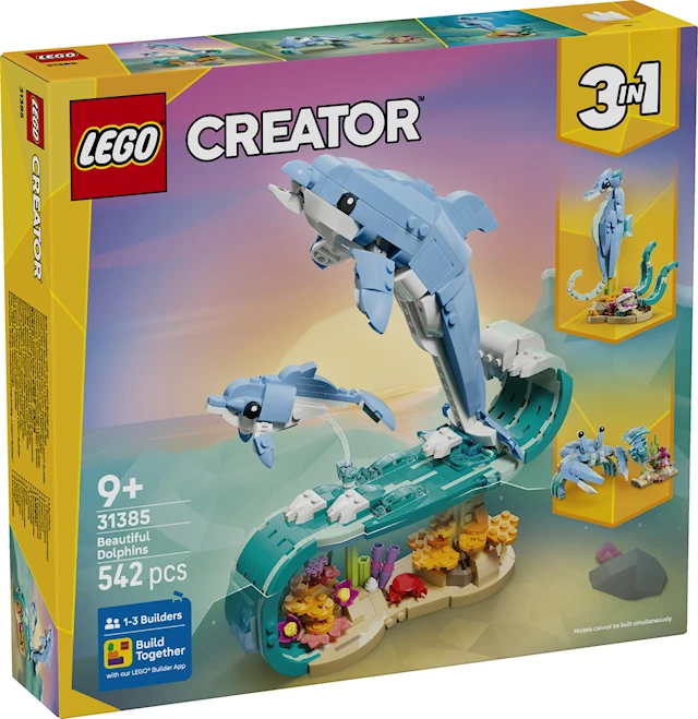 Merieläimet: Söpöt delfiinit LEGO® Creator (31385)