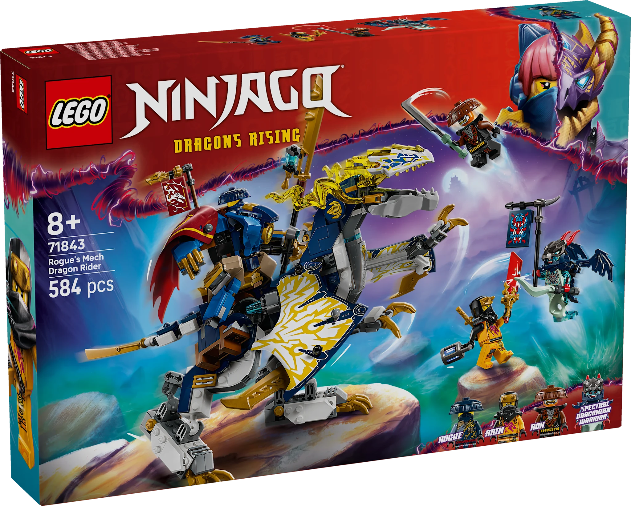 Tuotekuva ille Roguen robottilohikäärmeratsu LEGO® Ninjago (71843)