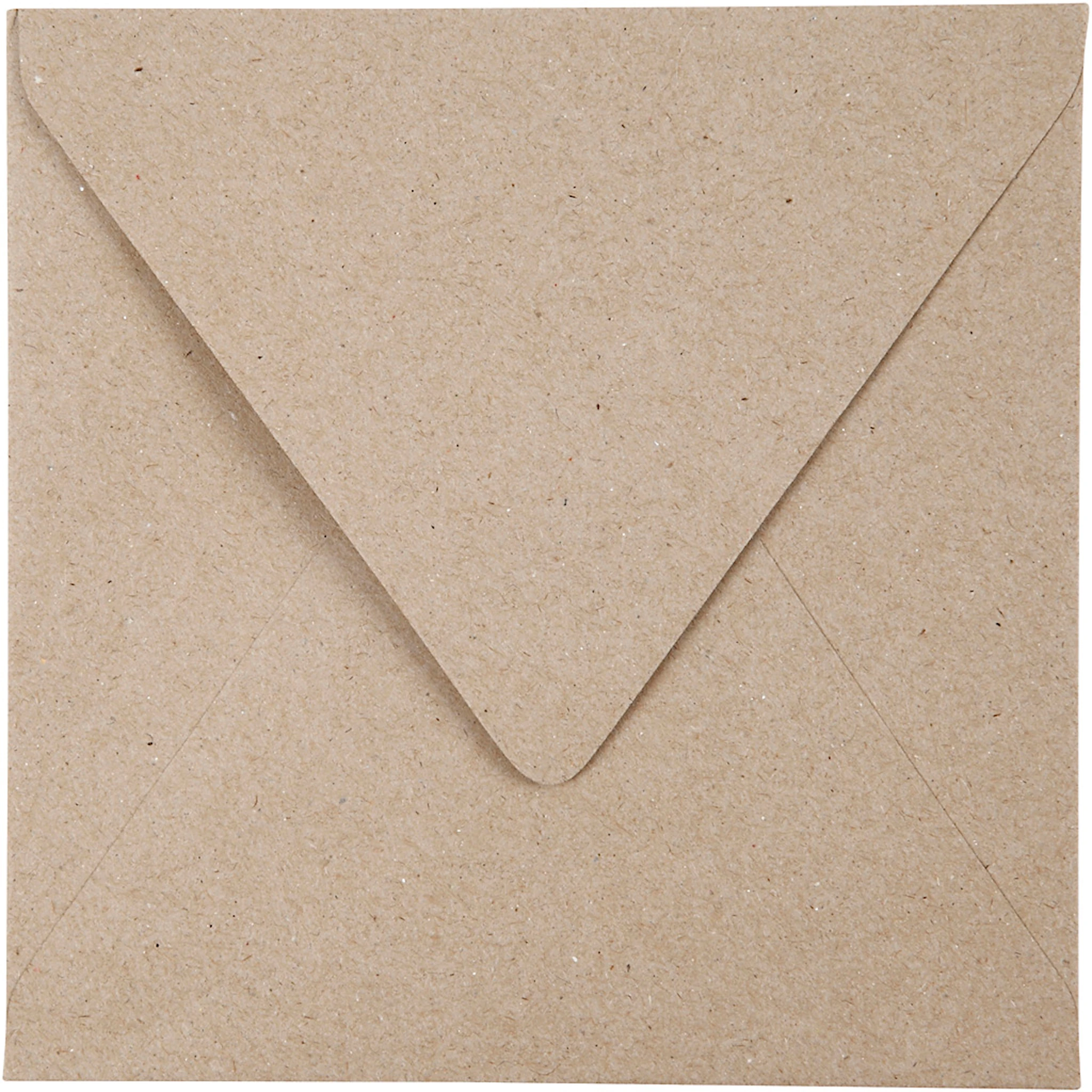 Produktbilde for Resirkulert konvolutt, konvolutt str. 16x16 cm, 120 g, natur, 50 stk./ 1 pk.
