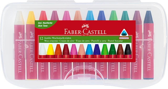 Vahaliidut Jumbo 12 kpl Faber-Castell