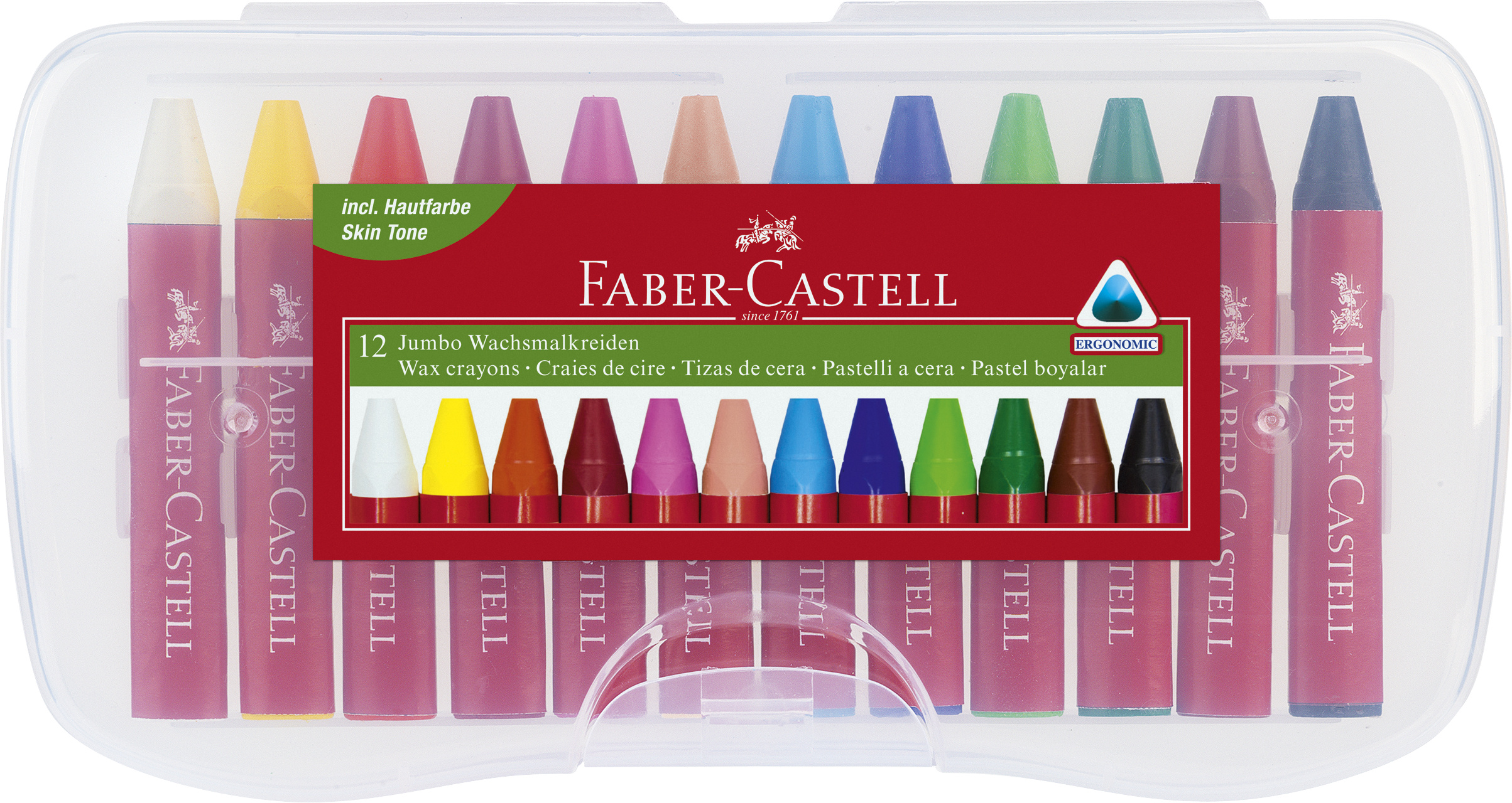 Vaxkritor Jumbo 12-p, Faber-Castell