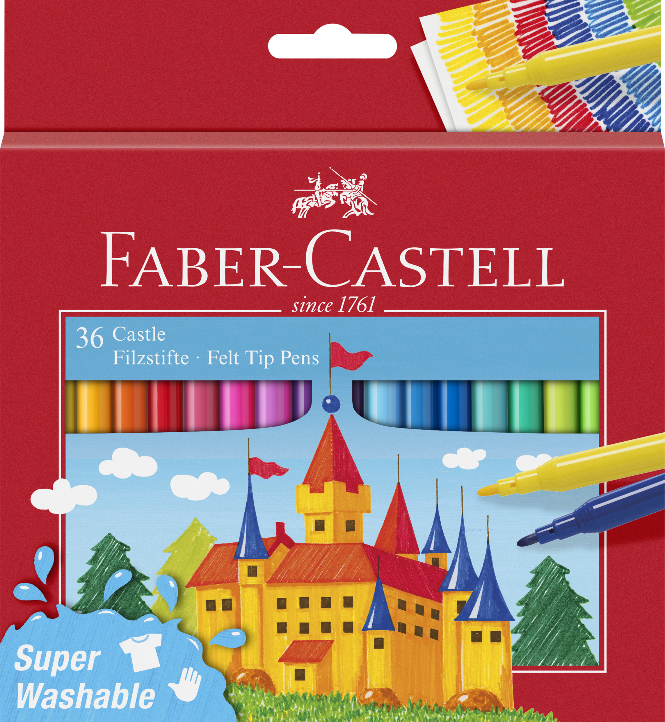 Tuschpennor Barn 36-pack Faber-Castell