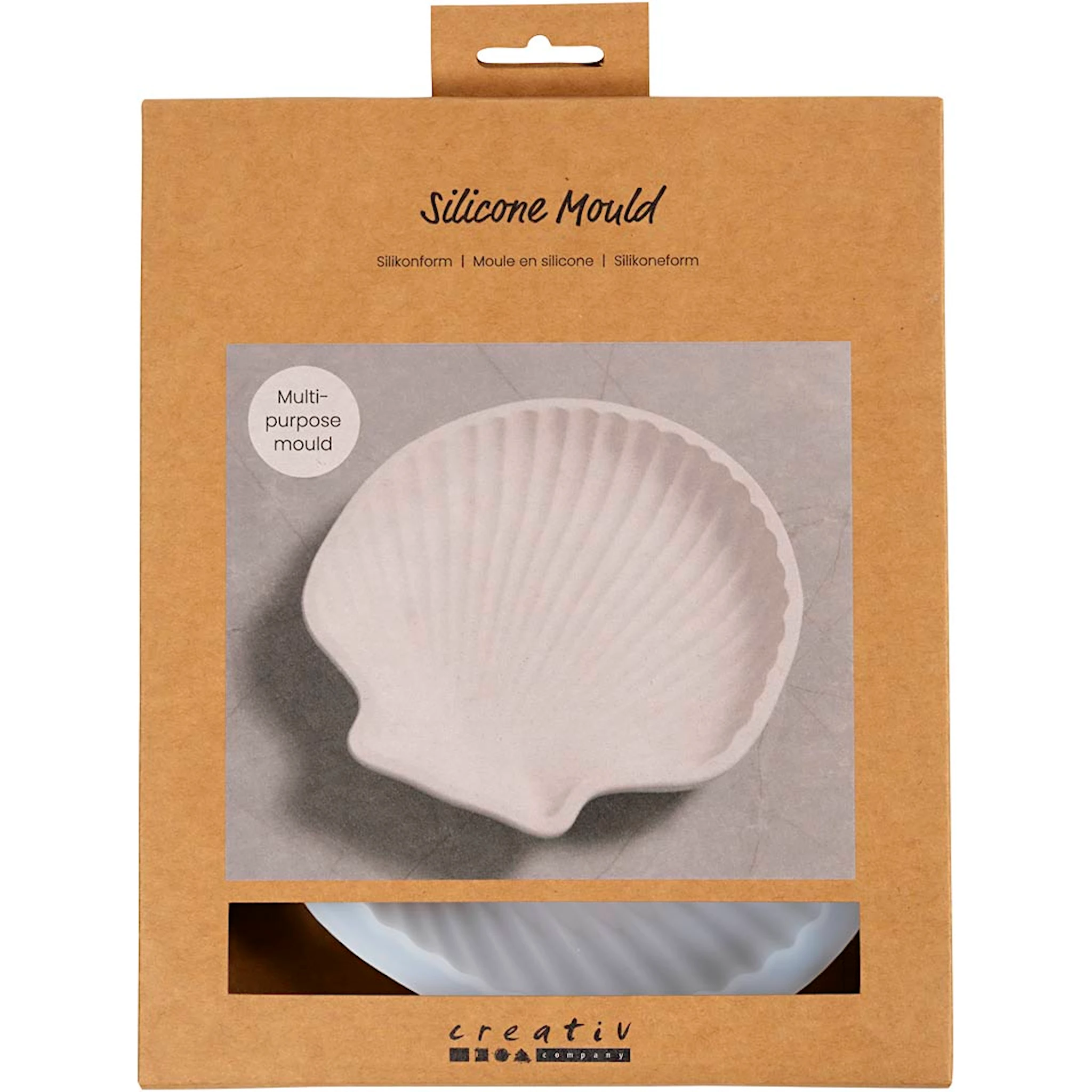 Produktbilde for Silikonform, Muslingskall, H: 2,5 cm, L: 14,5 cm, B: 14 cm, 1 stk.