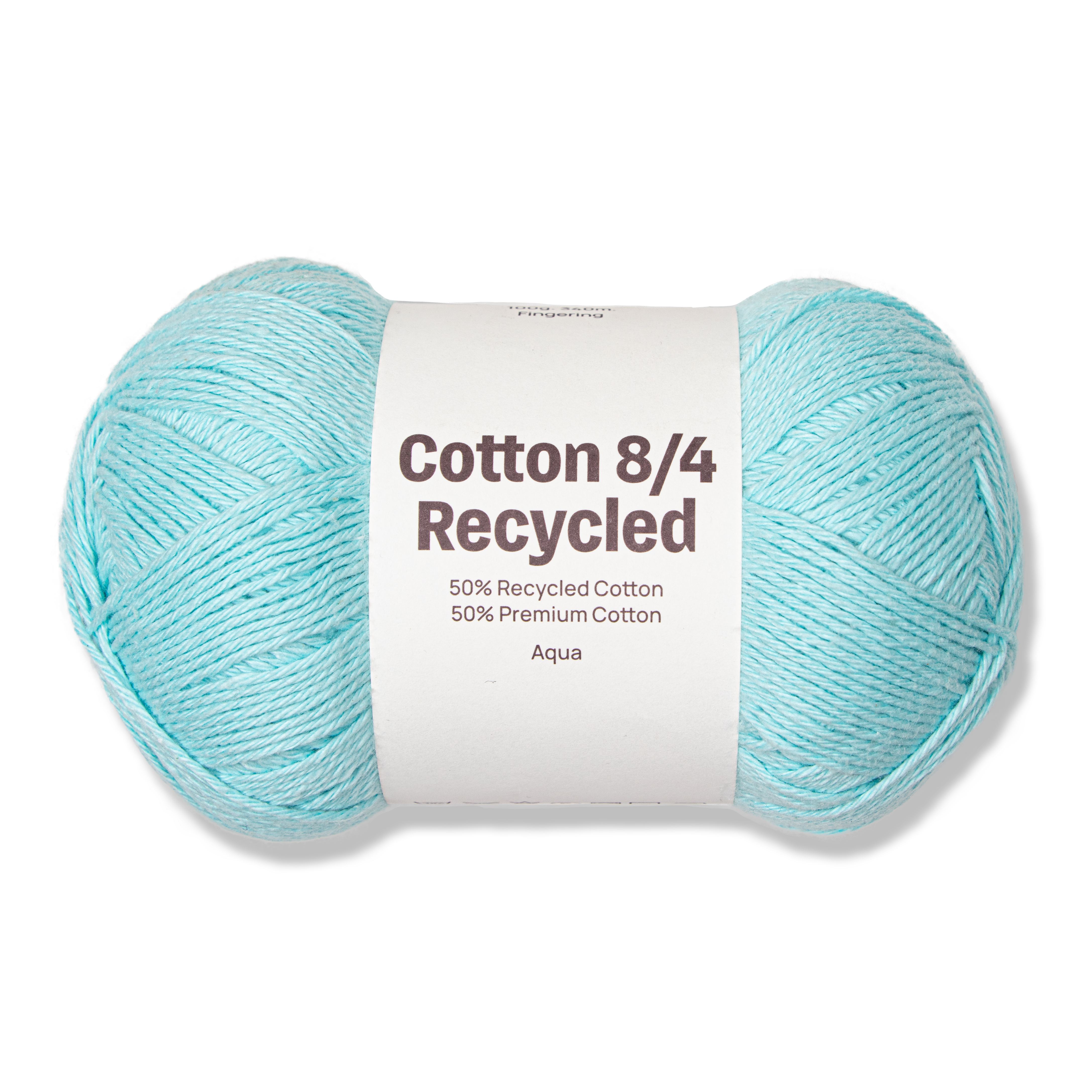 Cotton 8/4 Garn 100 g Recycled Aqua A753 Adlibris