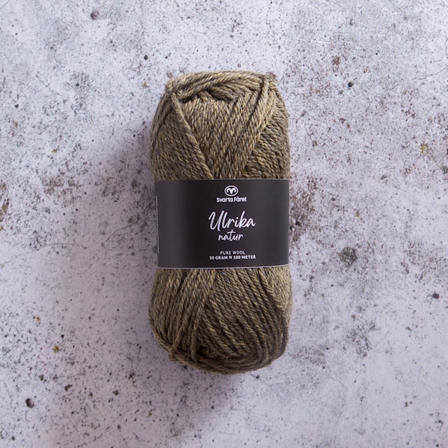 Ulrika Natur Ullgarn 50 g Linden Nature (07) Svarta Fåret