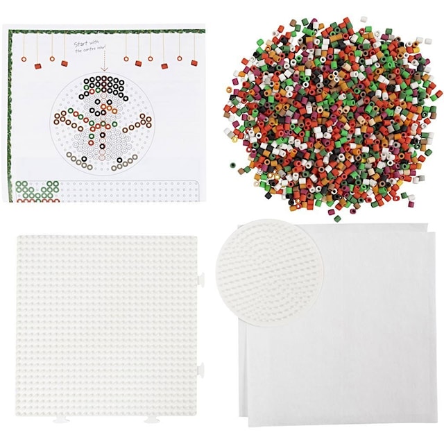 Tuotekuva 2 - Askartelusetti NABBI BioBeads , Jouluauto, poro, lumiukko, tonttu ja lahja