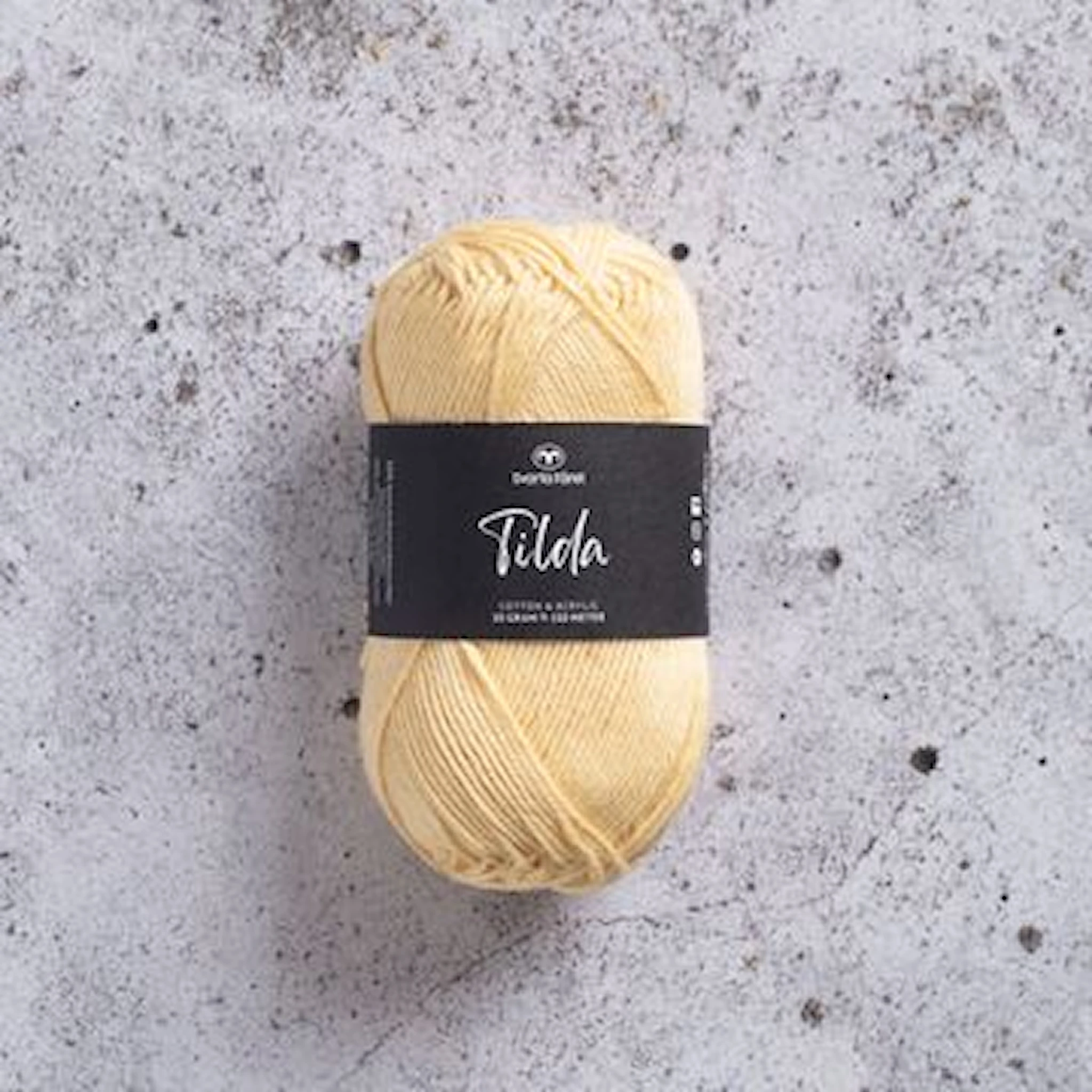 Produktbild för Tilda Garn Bomullsmix 50g Svarta Fåret
