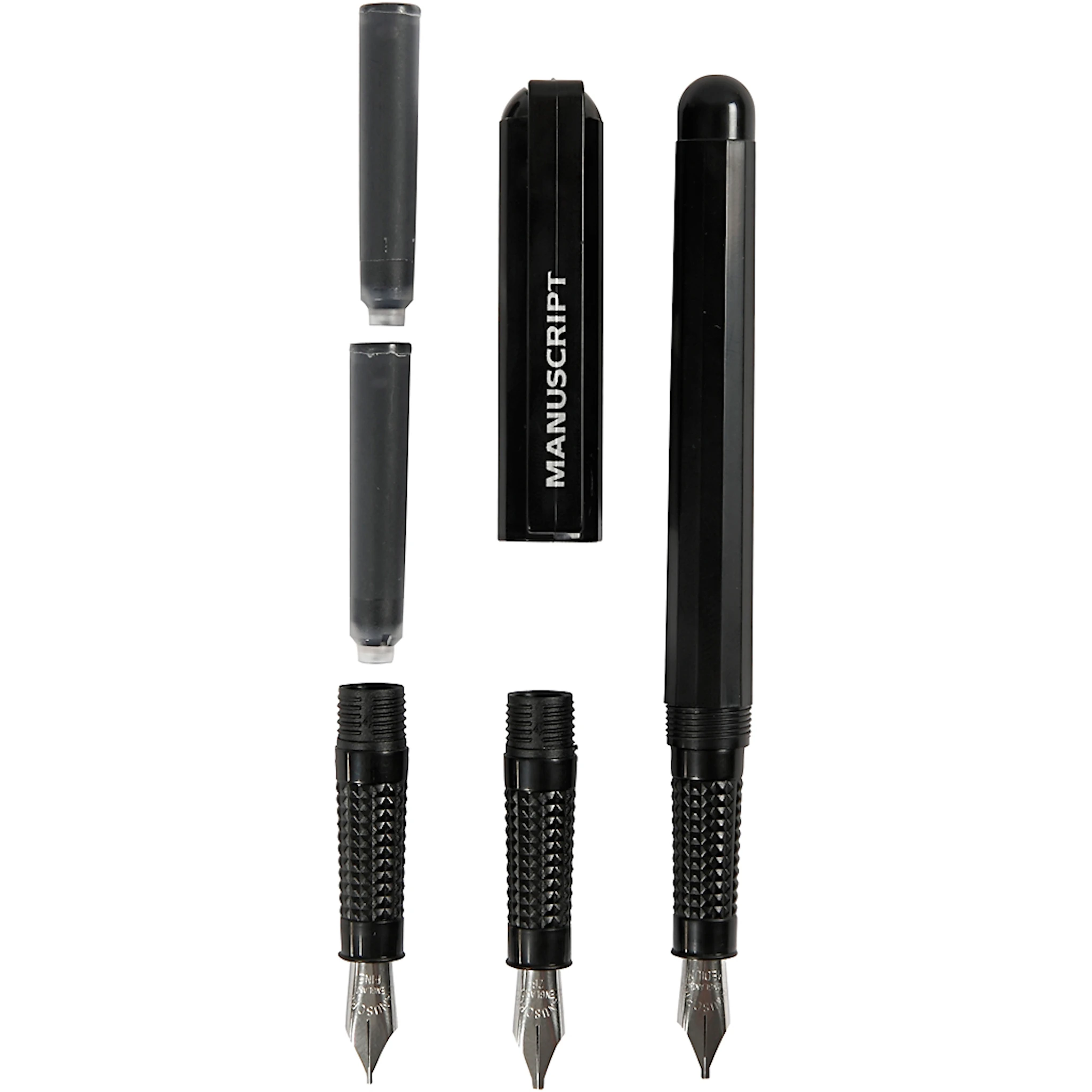 Produktbilde for Kalligrafi Begynnersett, B: 0,85-1,6 mm, svart, 1 sett