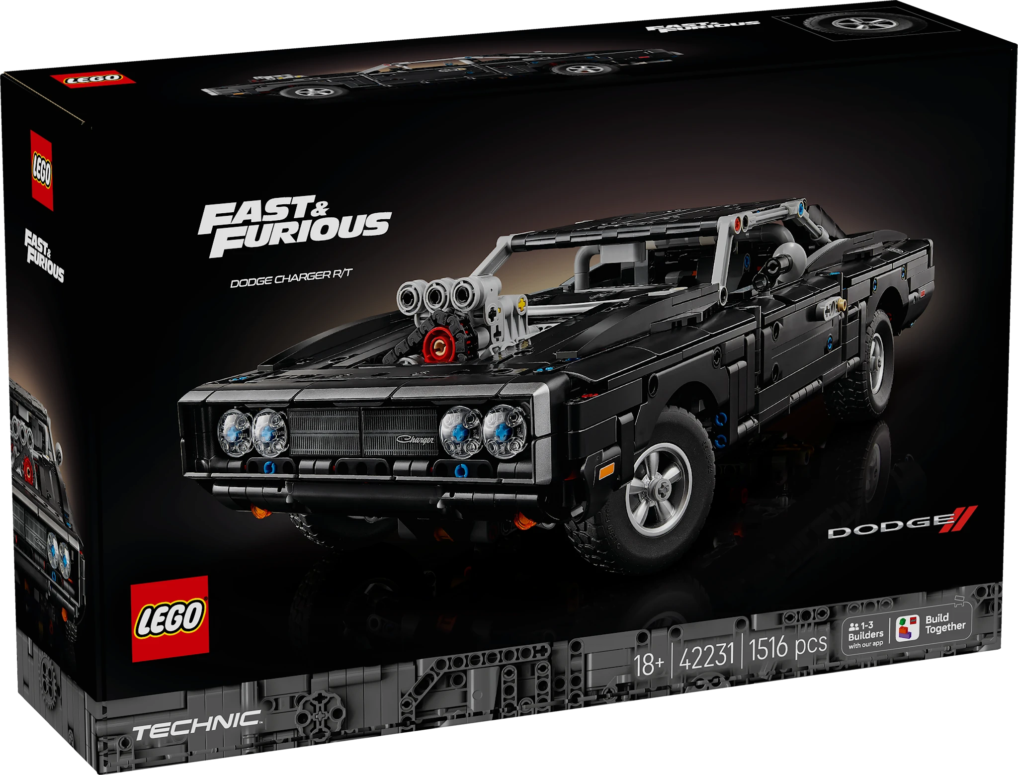 Tuotekuva ille Fast and Furious Dodge Charger R/T ‑auto LEGO® Technic (42231)