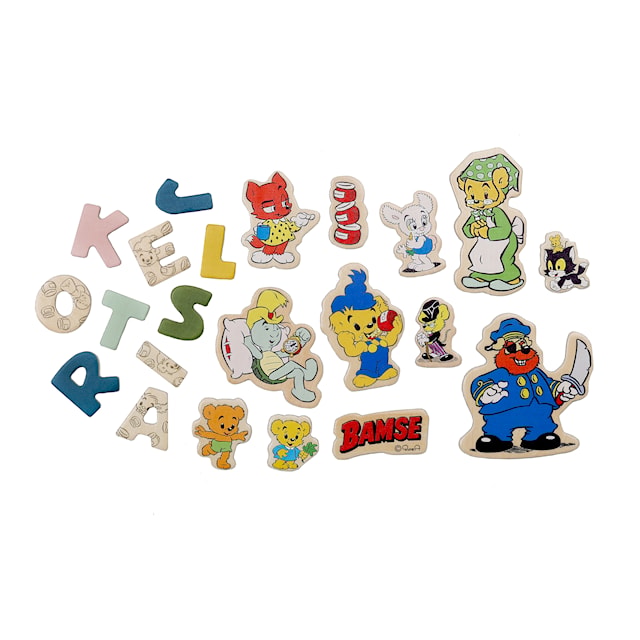 Produktbilde 2 for Bamse  Magnetiske bokstaver og figure