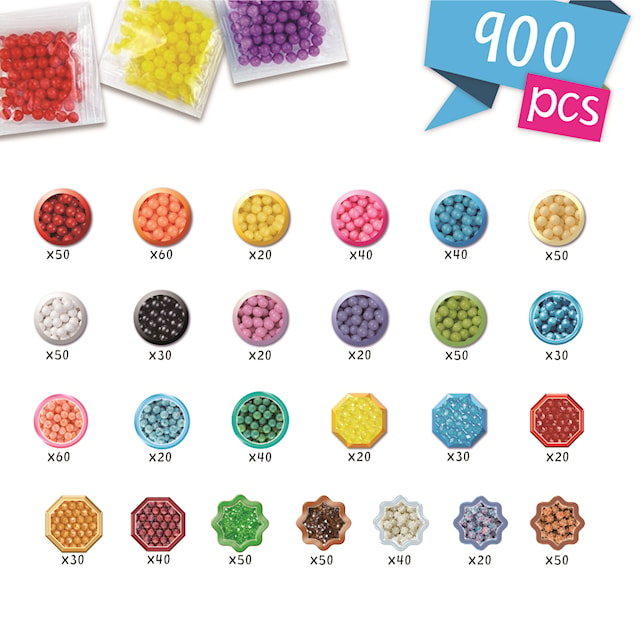 Tuotekuva 4 - Aquabeads Alkusetti laukussa 900 helmeä