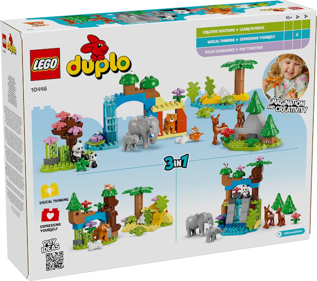 Produktbilde 3 for 3-i-1 Villdyrfamilier LEGO® DUPLO® Town (10446)