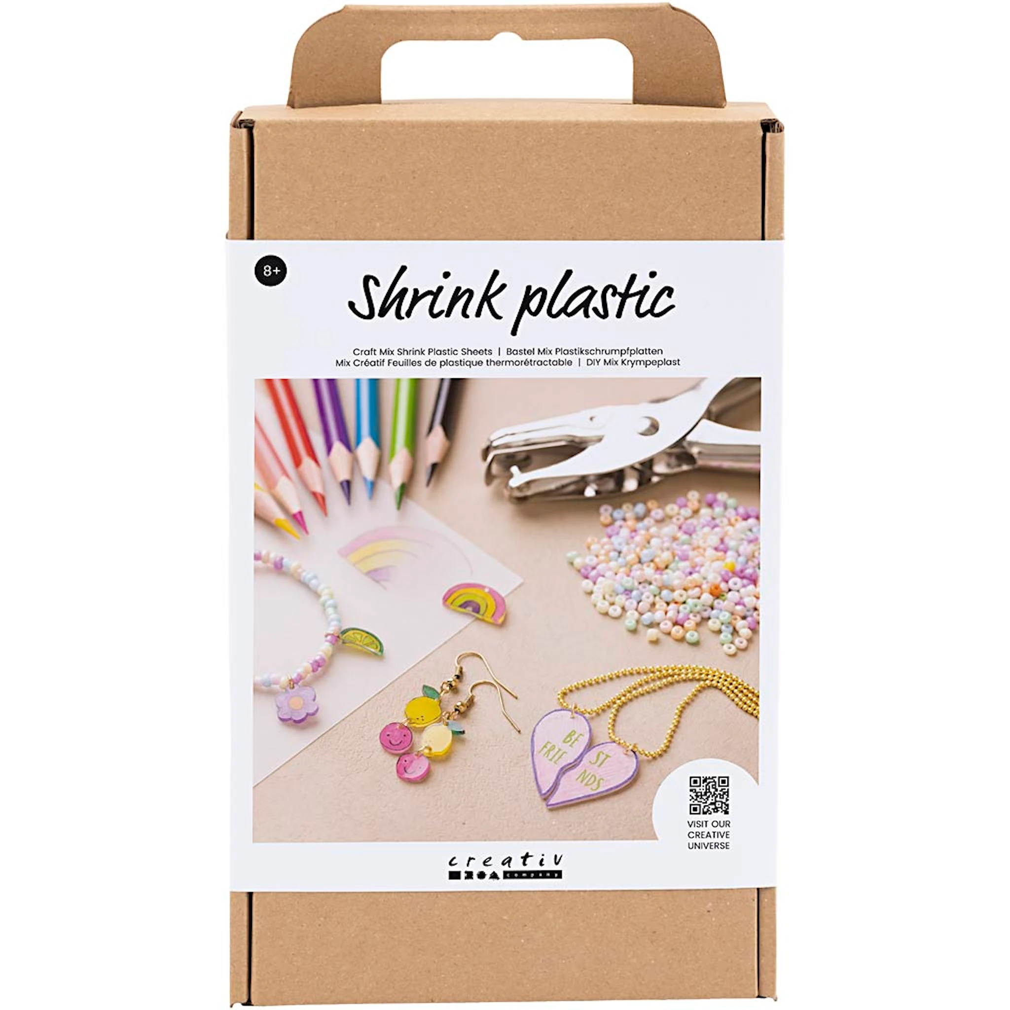 Produktbilde for DIY Mix Krympeplastark, Smykker, 1 pk.