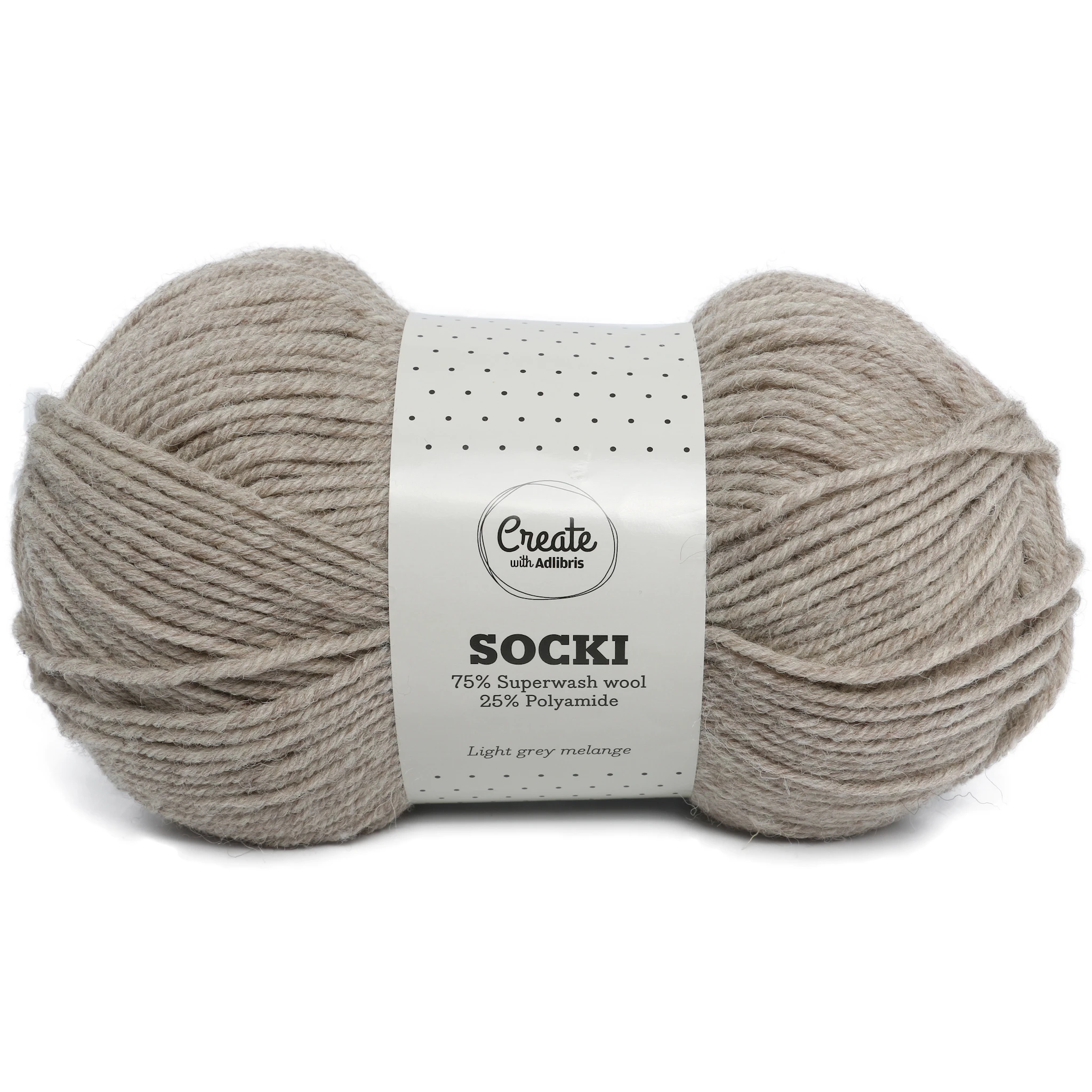 Tuotekuva ille Socki Lanka Yksivärinen Villasekoitus 100 g  Adlibris