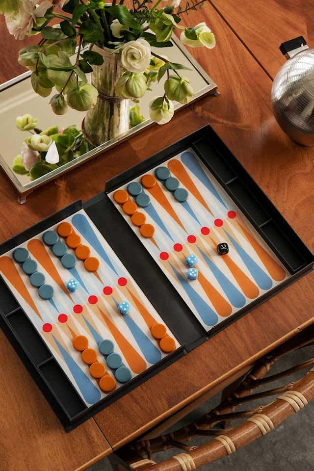 Produktbild 2 för Classic Art of Backgammon Anthracite Printworks