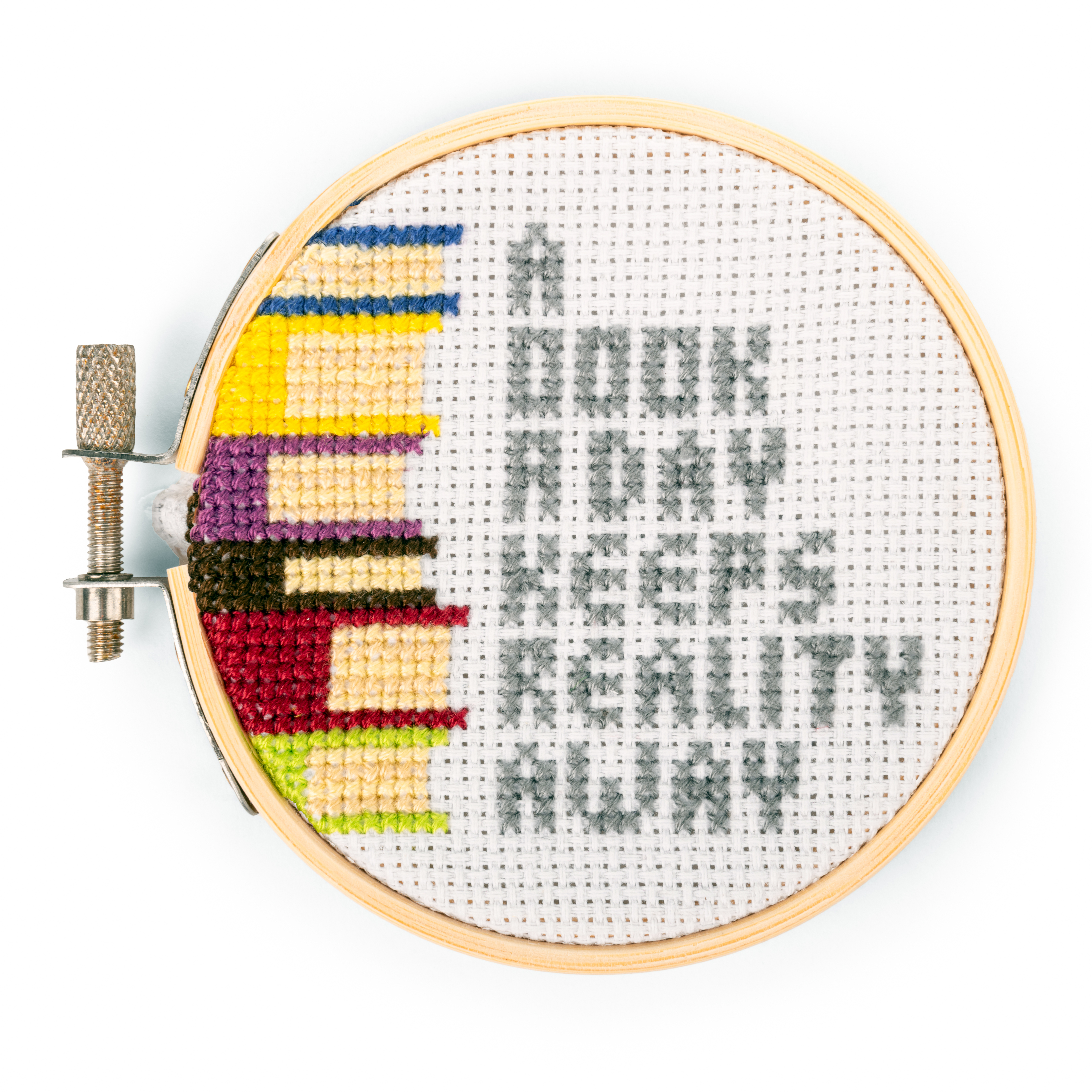 Broderikit Mini Korsstygn En Bok Om Dagen Kikkerland