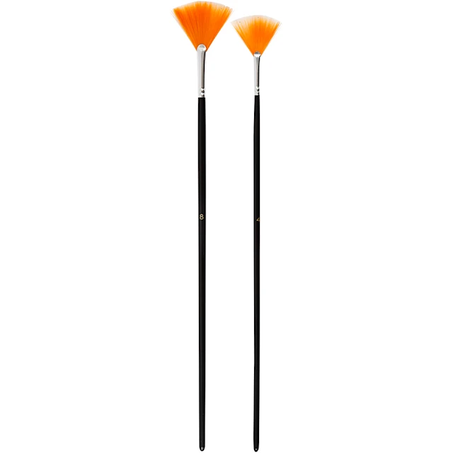 Gold Line Penslar Fläkt nr. 4+8 2-pack