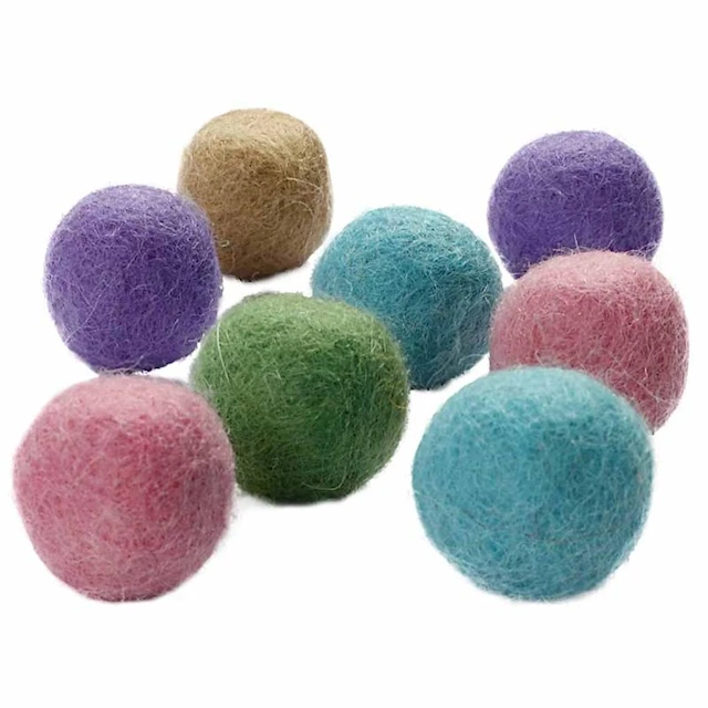 Ullpärlor dia 20 mm Mix 64 st Pastell Harmoni