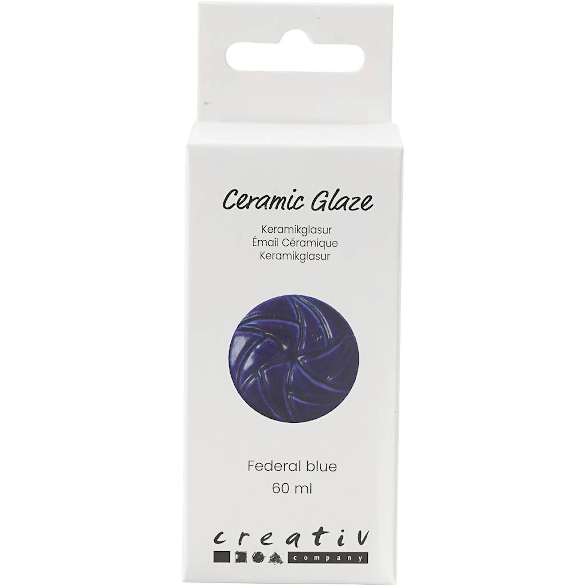 Produktbilde for Keramikkglasur, 984-1101 °C, dekkende, Federal Blue, 60 ml/ 1 boks