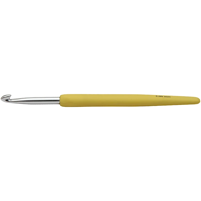 Virkkuukoukku, nro 5, Pit. 13,3 cm, koko 5 mm, sininen, 1 kpl