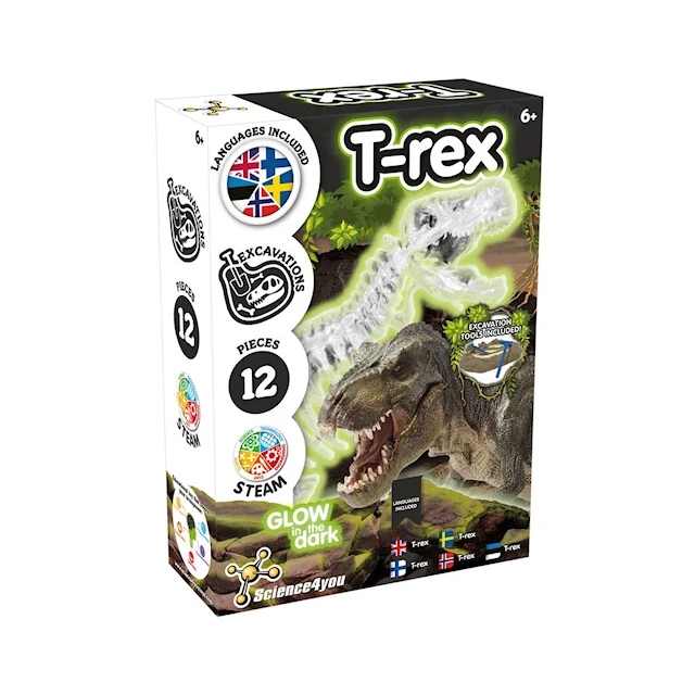 T-Rex hohtaa pimeässä Science4You