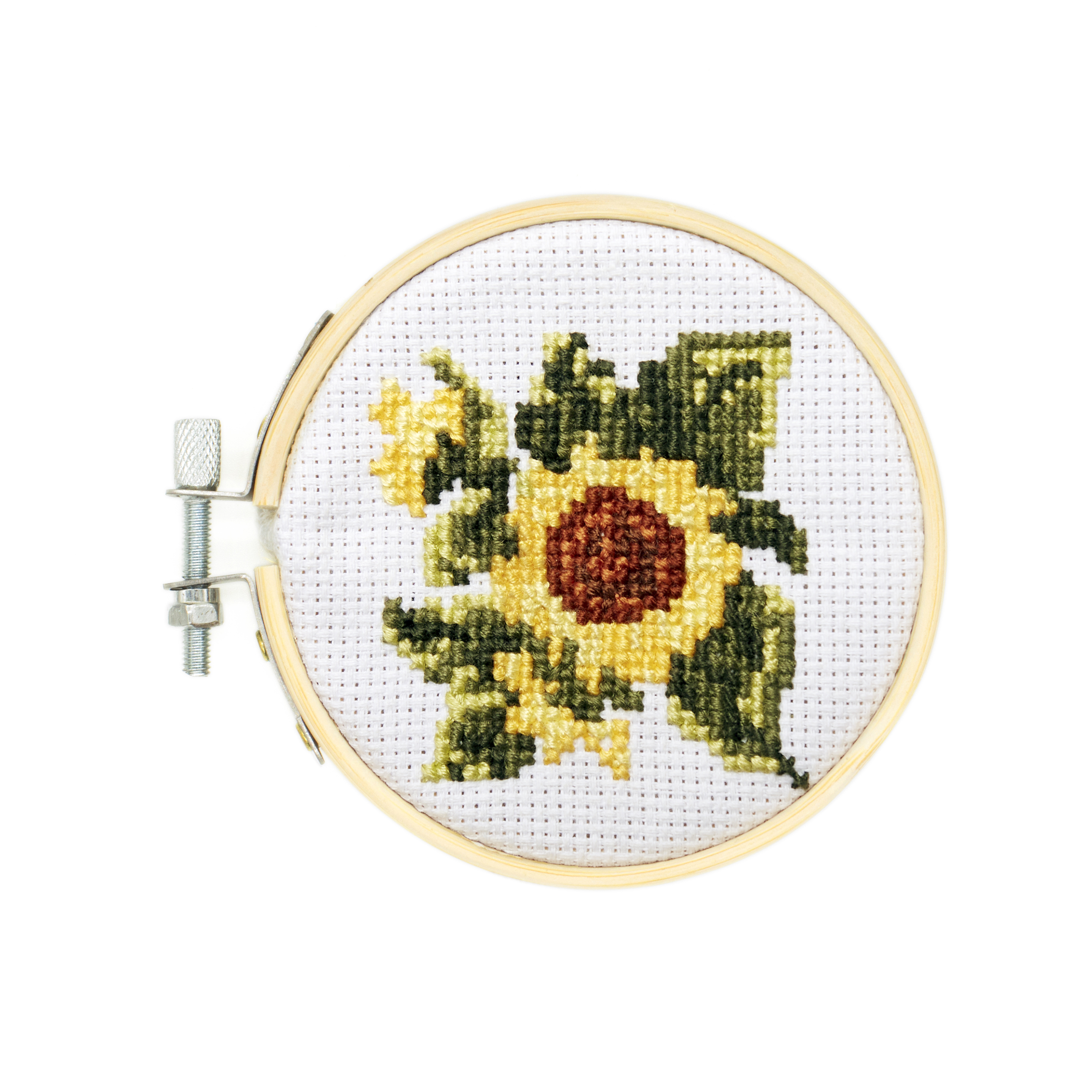 Broderikit Mini Korsstygn Solros Kikkerland