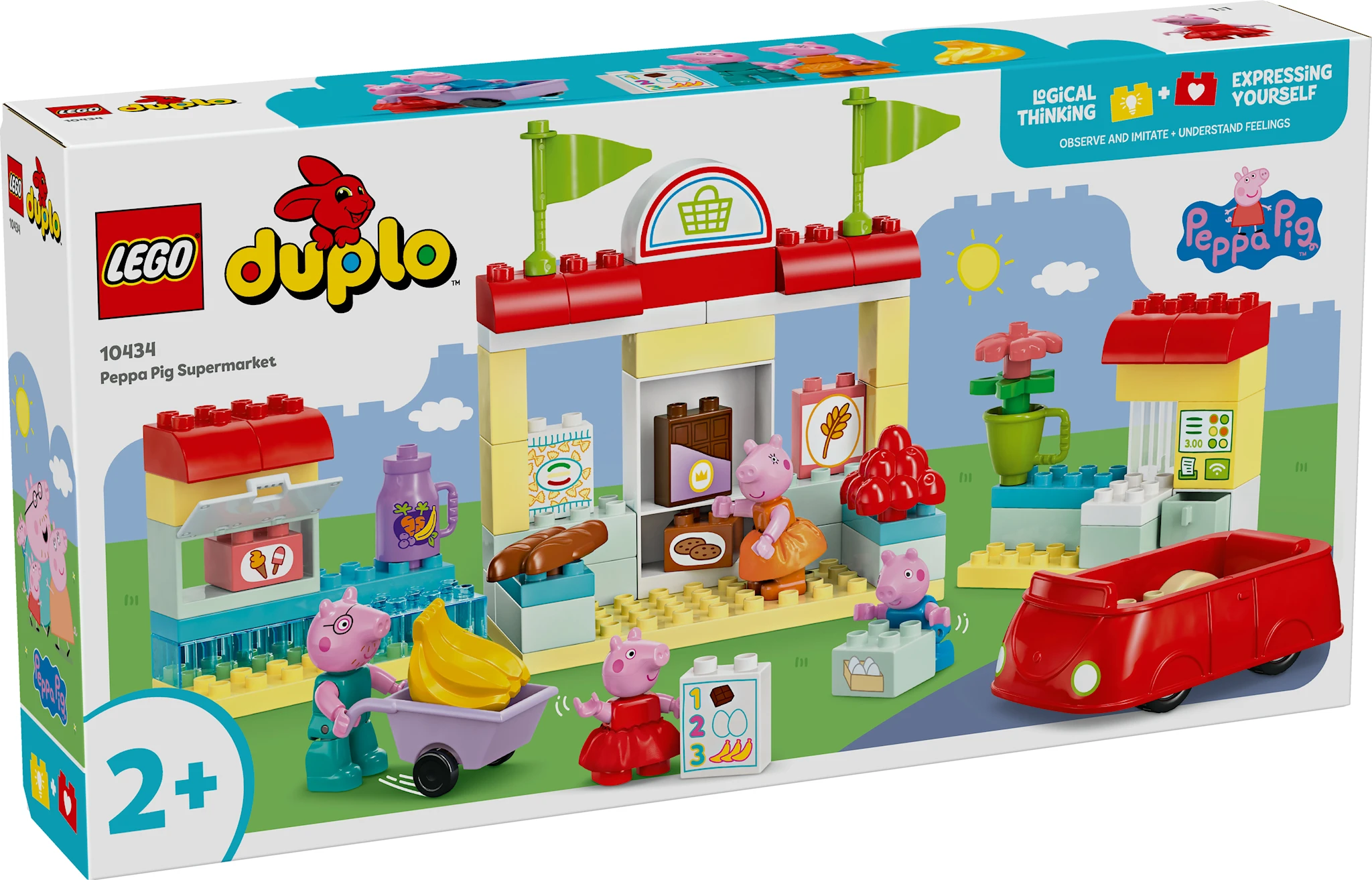 Tuotekuva ille Pipsa Possun supermarket LEGO® DUPLO® Peppa Pig (10434)