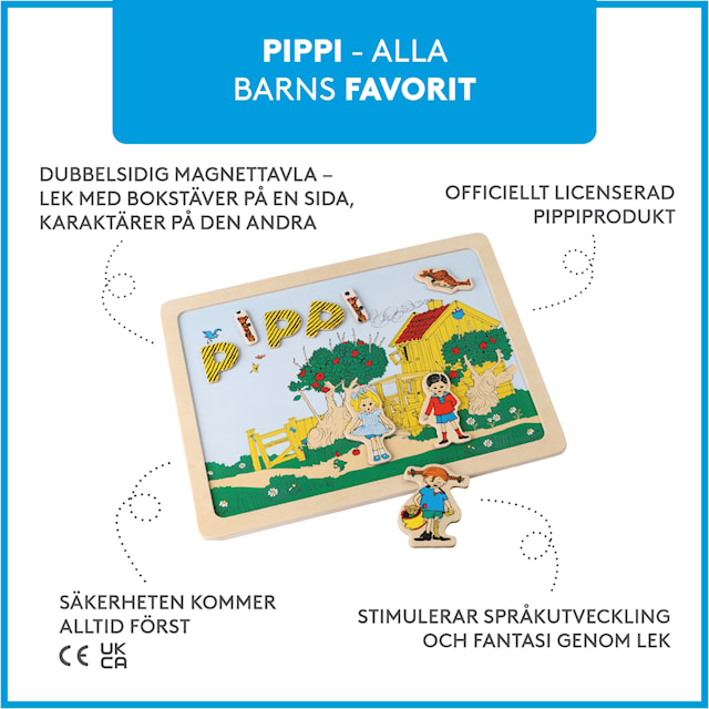 Produktbilde 4 for Pippi Magnettavle Micki