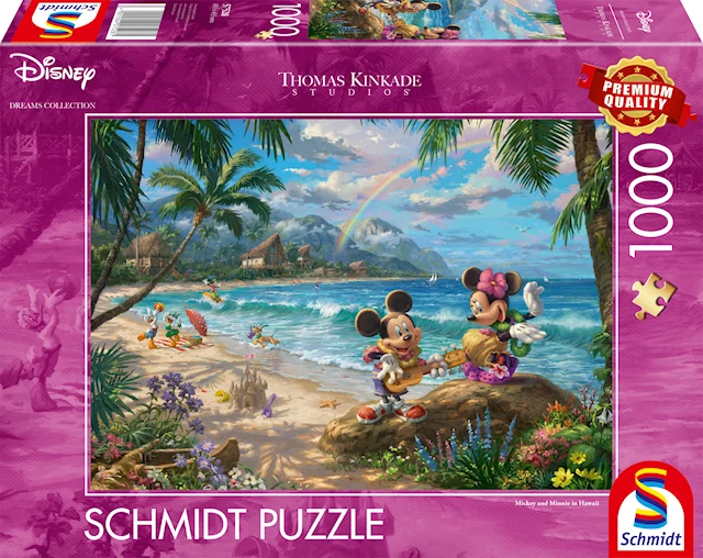 Pussel Disney Minnie & Mickey in Hawaii 1000 bitar, Schmidt