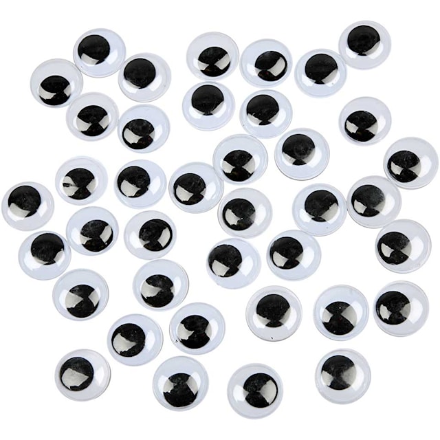 Tuotekuva 1 - Liikkuvat silmät, liimattavat, halk. 20 mm, 16 kpl/ 1 pkk