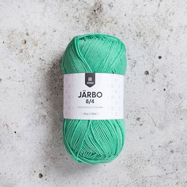 8/4 Bomullsgarn 50 g mentha (32100) Järbo