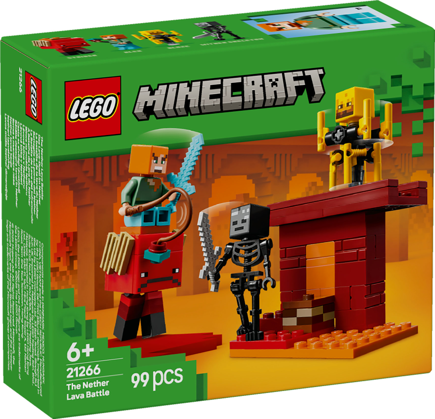 Lavastriden i Nether LEGO® Minecraft (21266)