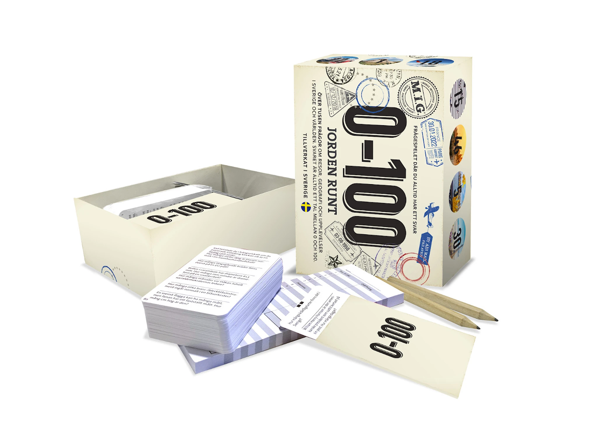 Produktbild för 0-100 Jorden Runt, Spel (SE)