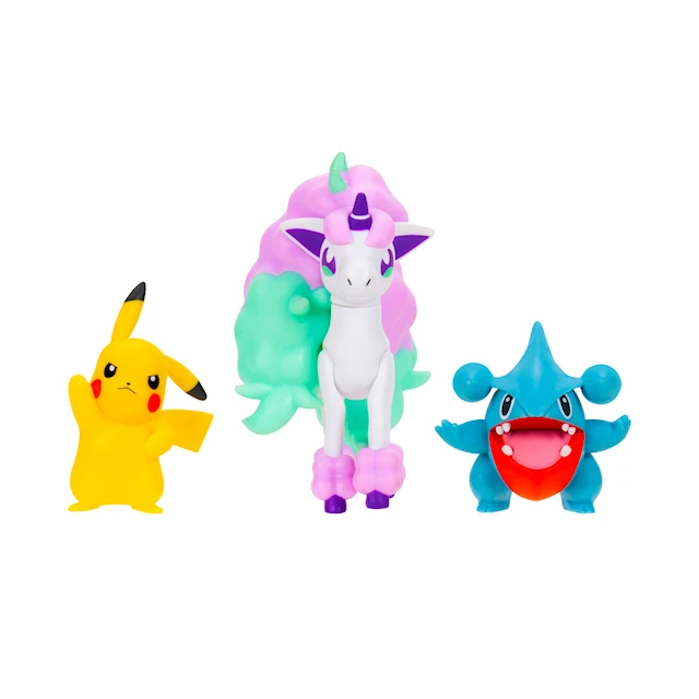 BATTLE FIGURE 3 PK PIKACHU/GIBLE/PONYTA POKÉMON