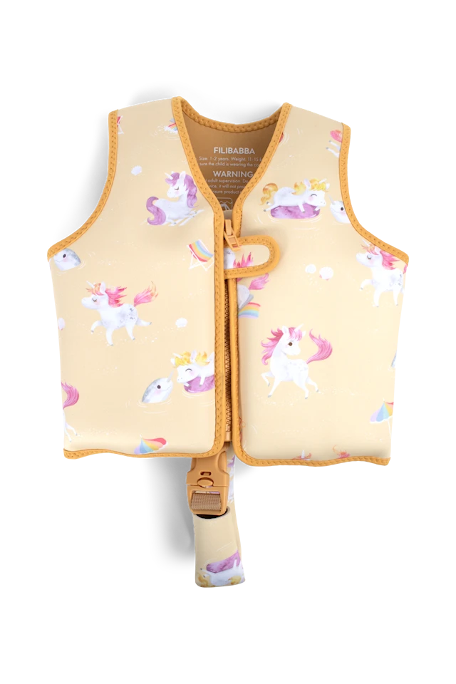 Badväst 1-2 år – Unicorn Shores Filibabba