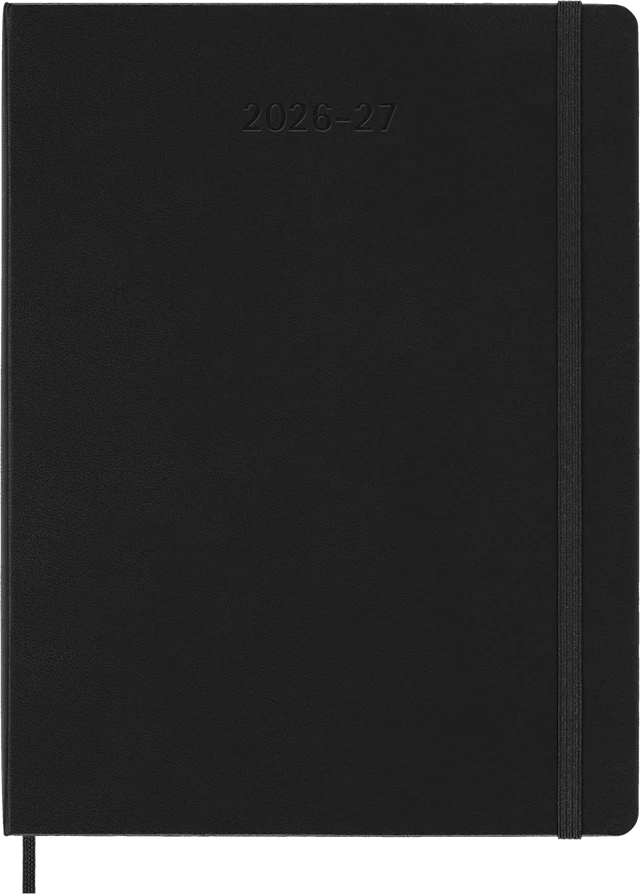 Classic Hard 18M 26/27 Week Note XL Musta Moleskine