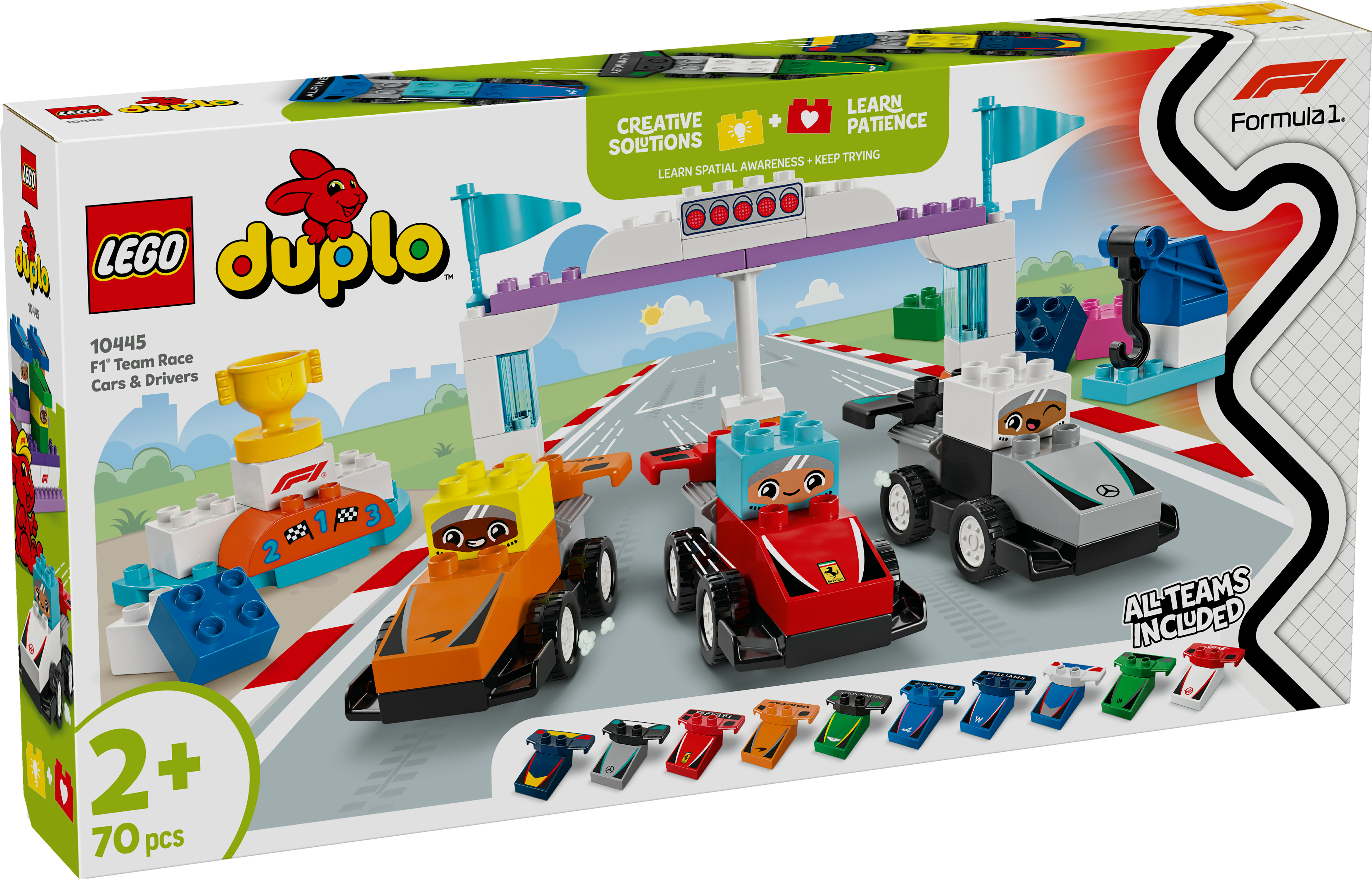 F1® Team – racerbilar och förare LEGO® DUPLO® Town (10445)