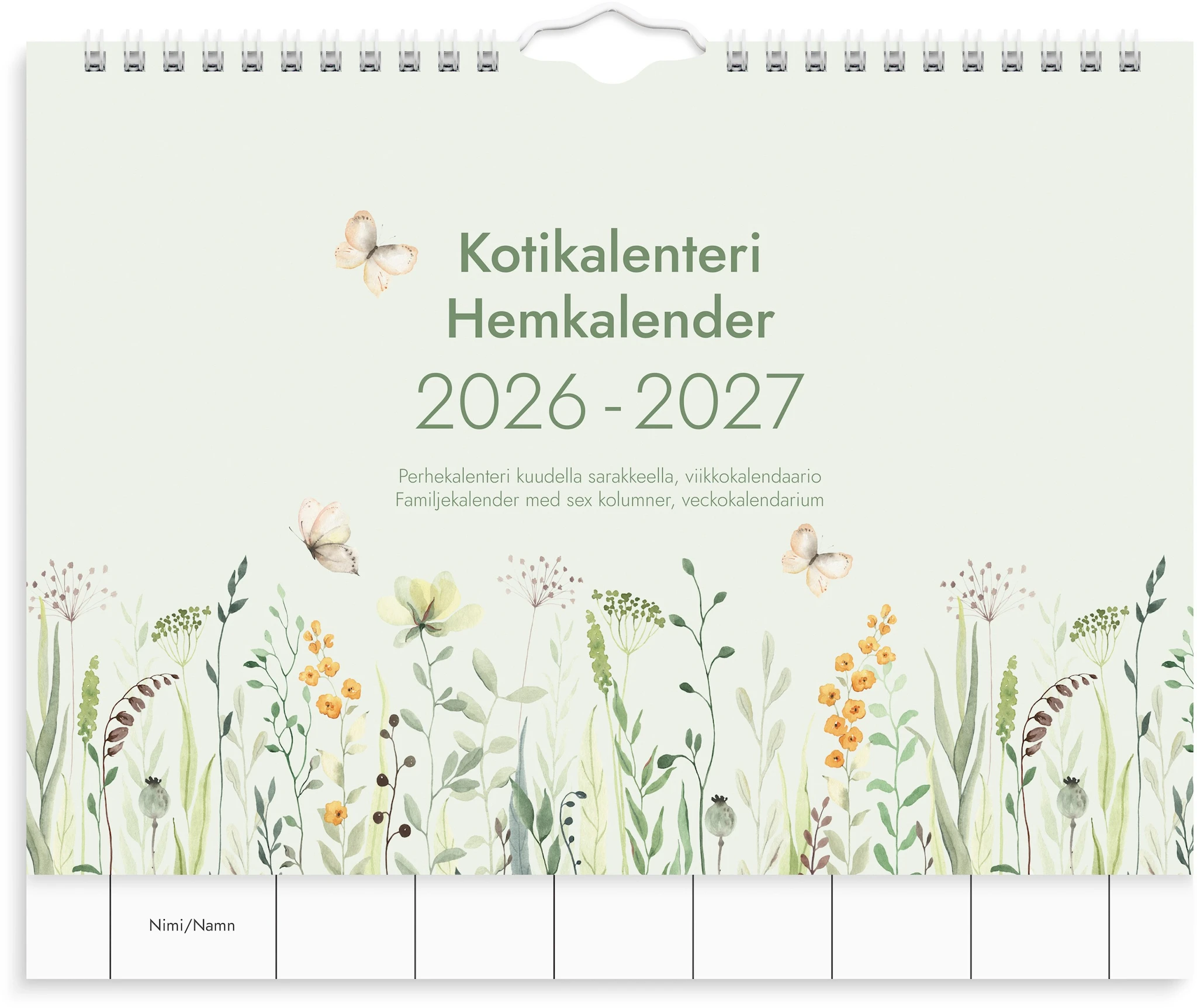 Tuotekuva ille Seinäkalenteri 26/27 Kotikalenteri Burde