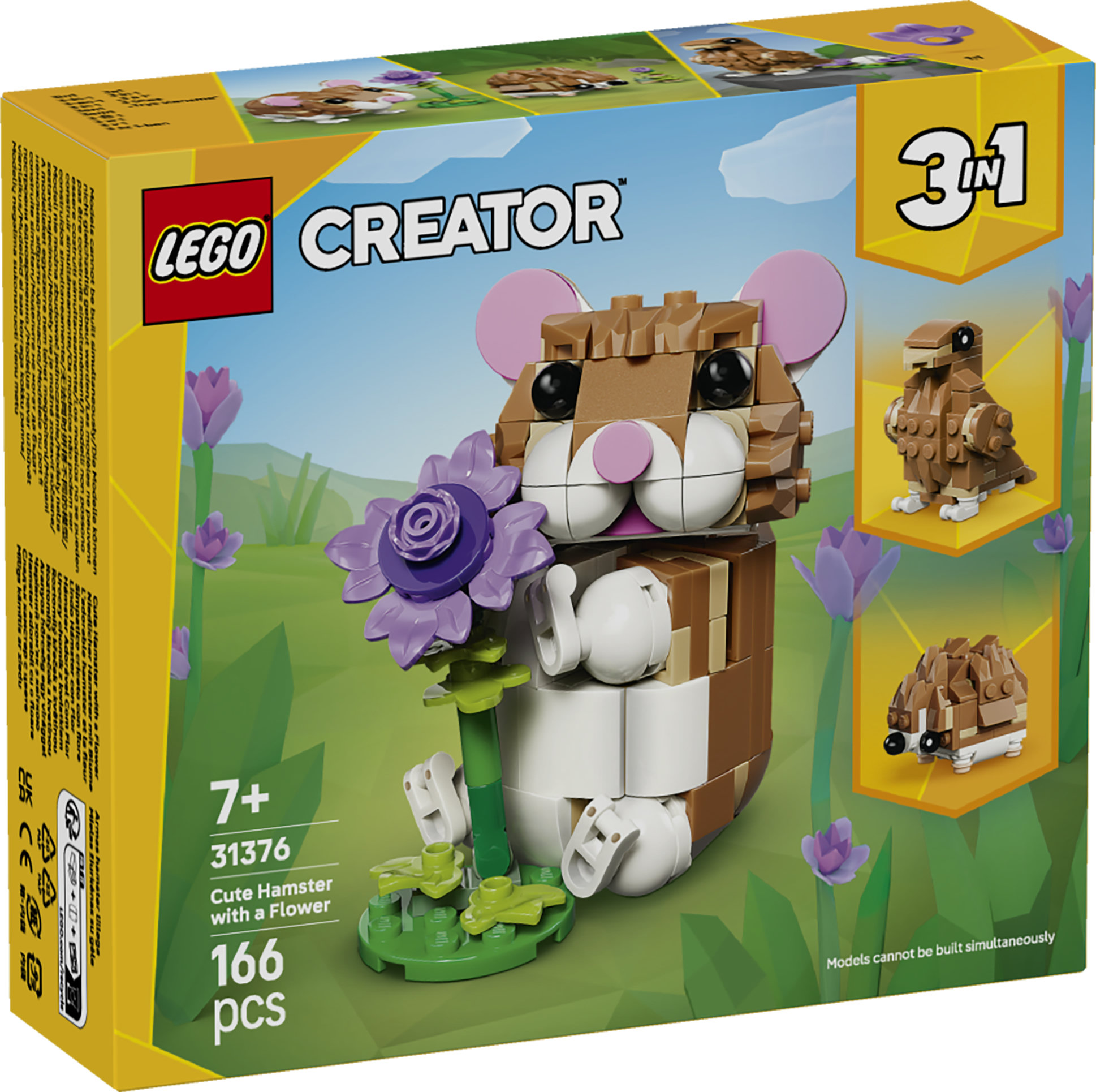 Söt hamster med blomma LEGO Creator (31376)