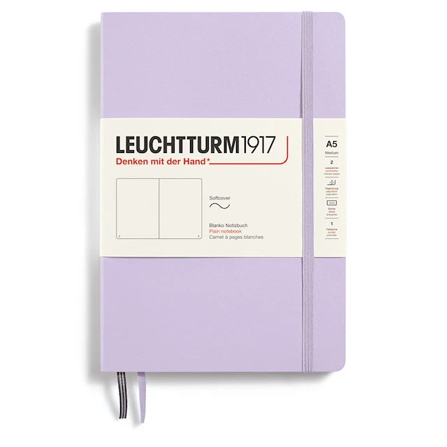 Anteckningsbok A5 Soft Olinjerad Lilac Leuchtturm1917