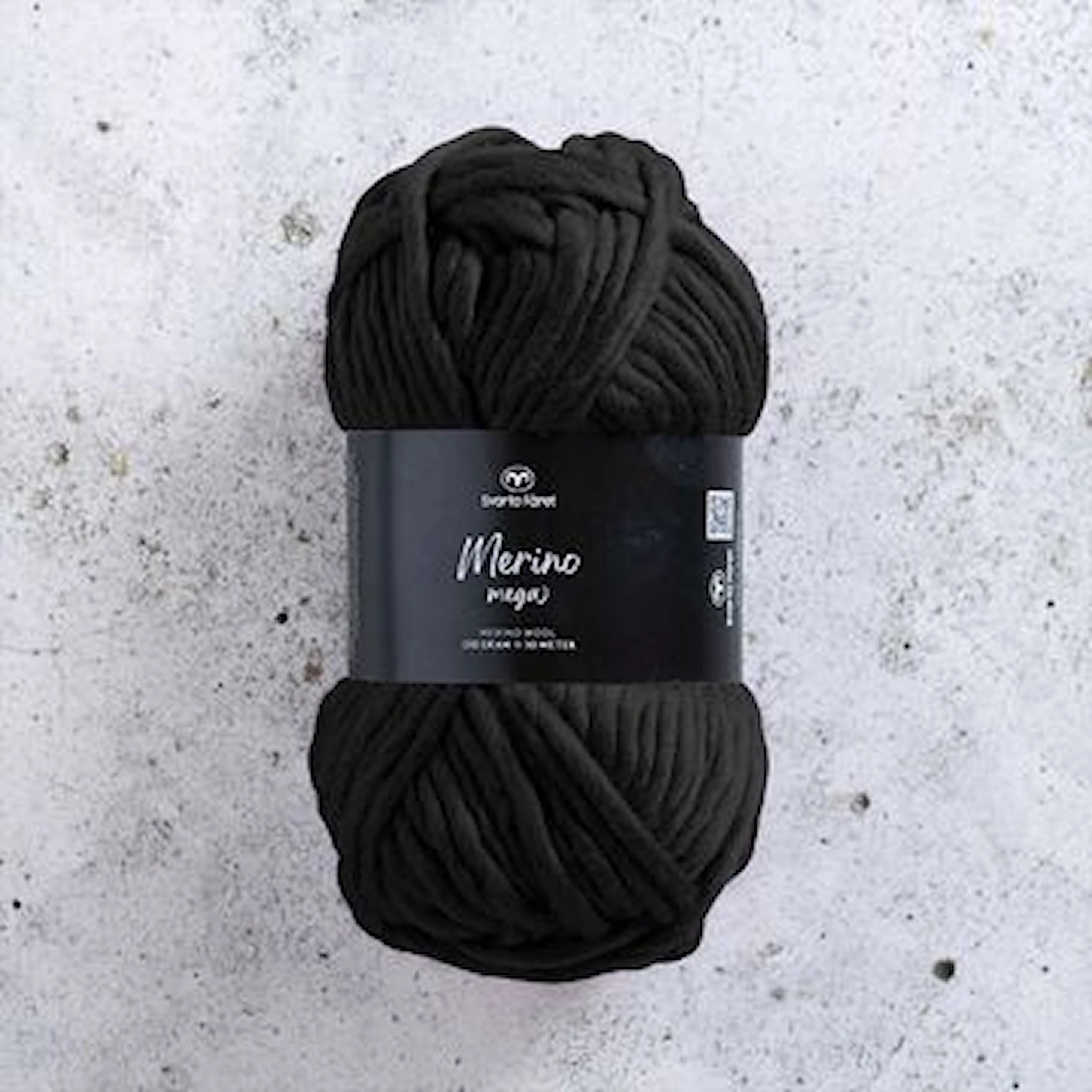 Produktbilde for Merino Mega Merino garn 100 gr 4Blue Lagoon 04 Svarta Fåret